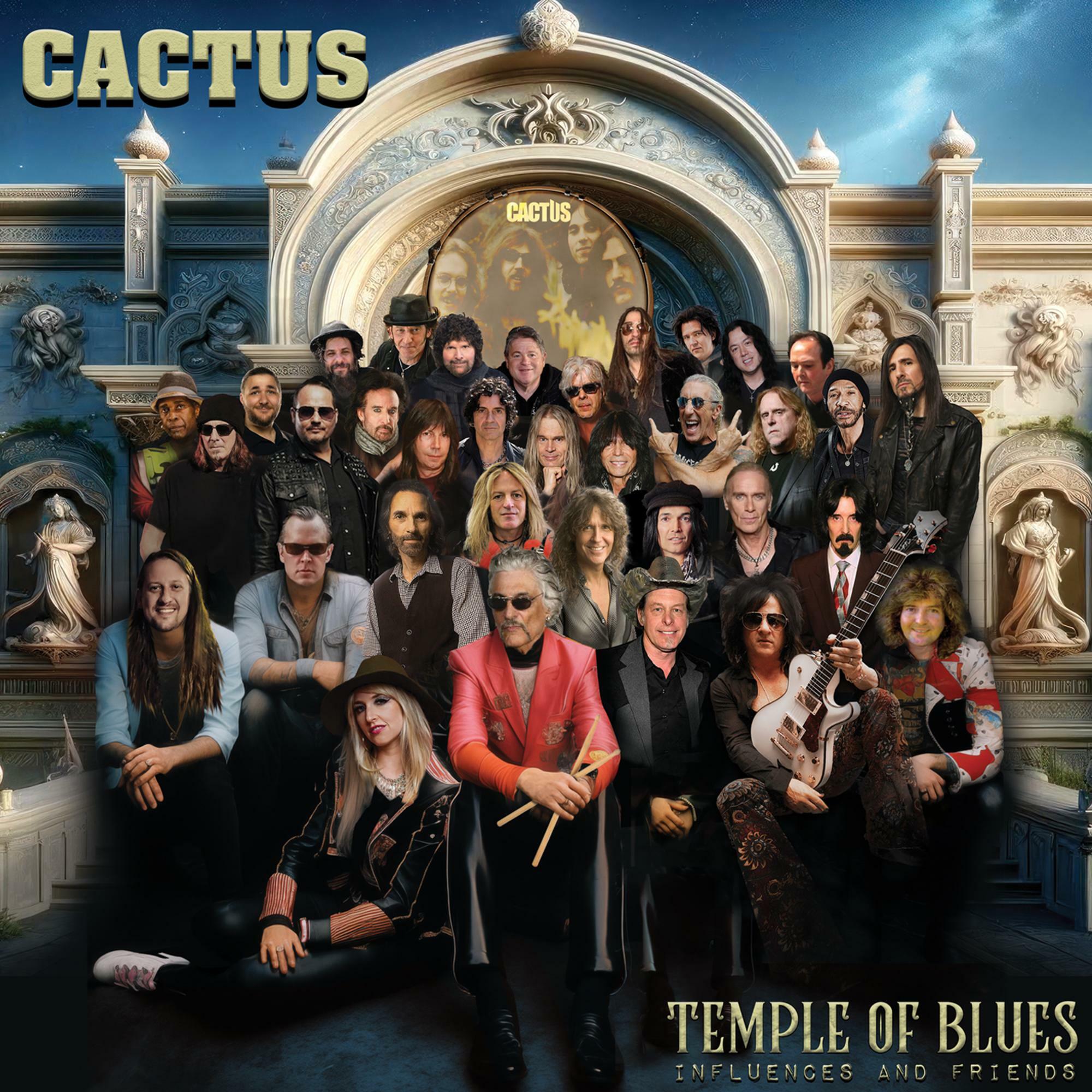 Cactus『Temple Of Blues - Influences and Friends』ジャケット(Cleopatra Records / 現在発売中)