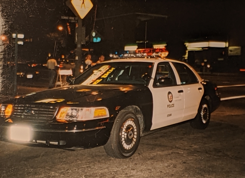 ロサンゼルス市警察のパトカー（筆者撮影）