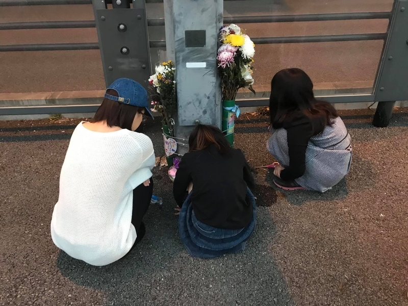 昨年1月、静岡県三島市で発生し、今月加害者が起訴された交通死亡事故の現場（遺族提供）