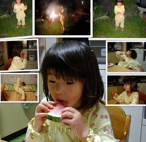夏に生まれた紗愛理さん。両親は幼き日の思い出とともにたくさんの写真をブログにアップしています（遺族提供）