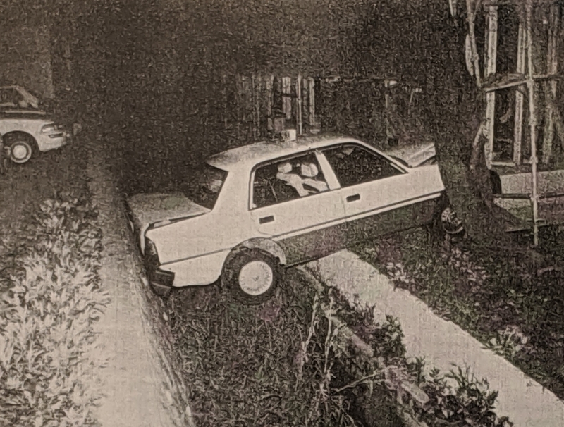 24年前、熊本で起こったタクシーによる死亡事故現場（当事者提供）