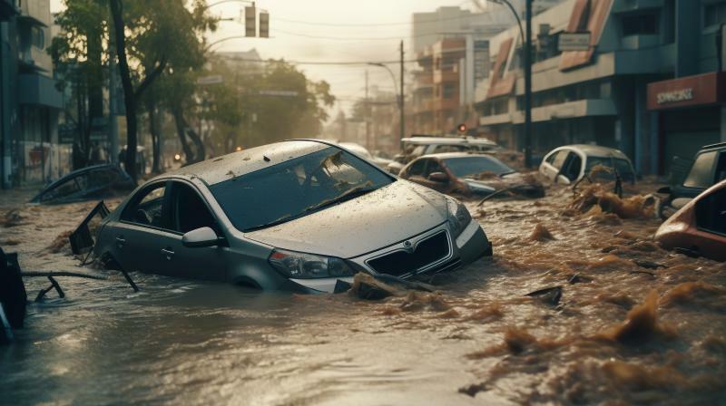 水害が予想されるときは車を高い場所へ避難させることも大切