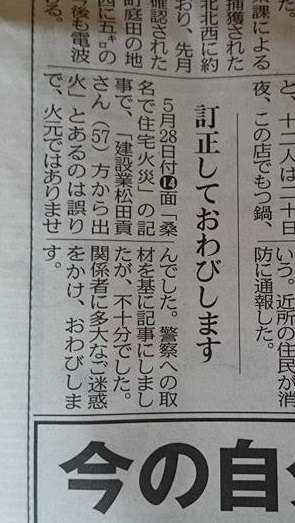 中日新聞2015年6月2日付朝刊