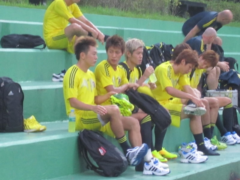 2013年７月、韓国での東アジア杯での練習日の様子