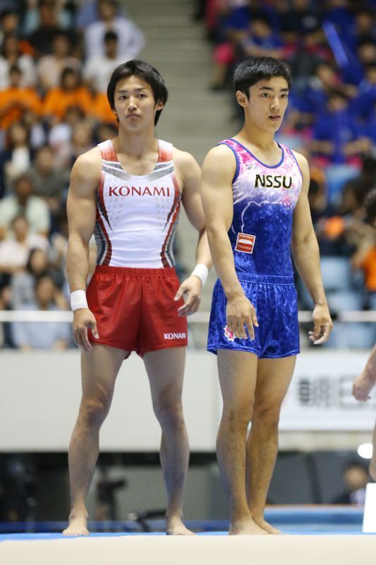 2016年全日本種目別選手権決勝に健三(右)とともに出場