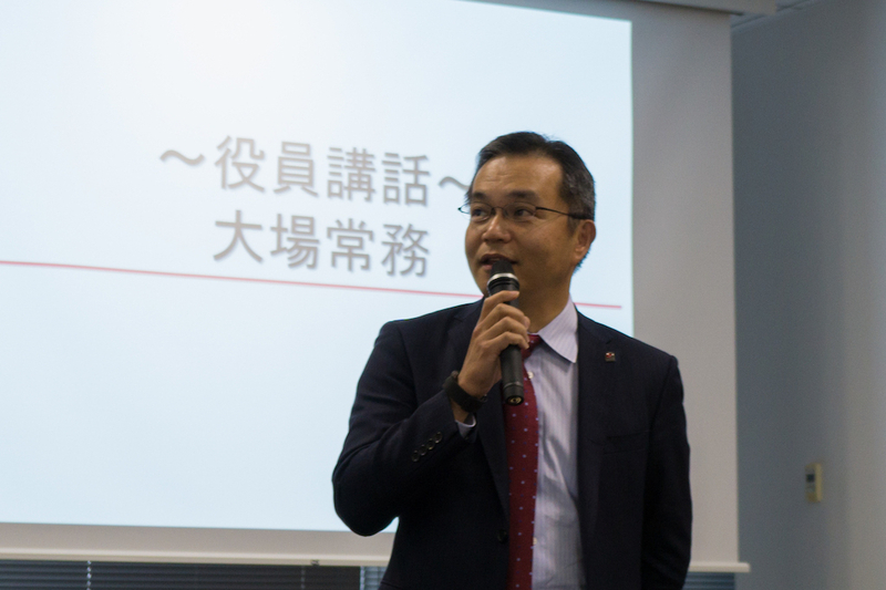 取締役常務執行役員の大場康弘氏(筆者撮影)