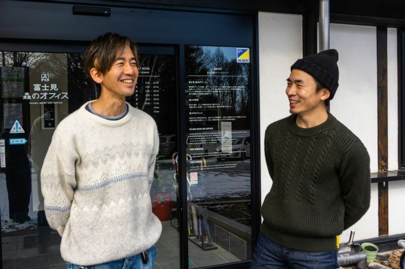 津田賀央さん（左）、松田裕多さん（右）（筆者撮影）