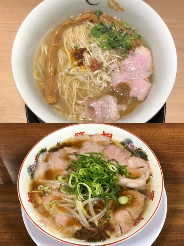 新宿御苑の『SOBA HOUSE 金色不如帰』と『本家 第一旭』