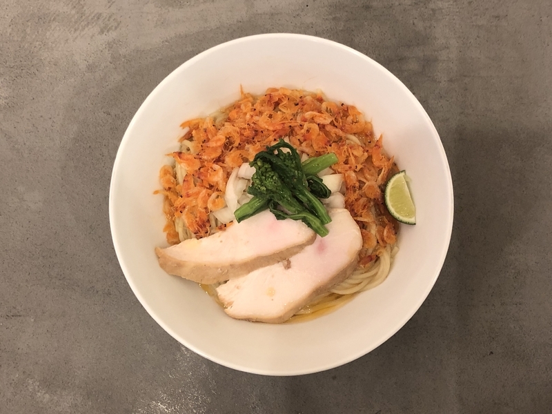 『らぁ麺 やまぐち』(西早稲田)の「桜海老の塩まぜそば」