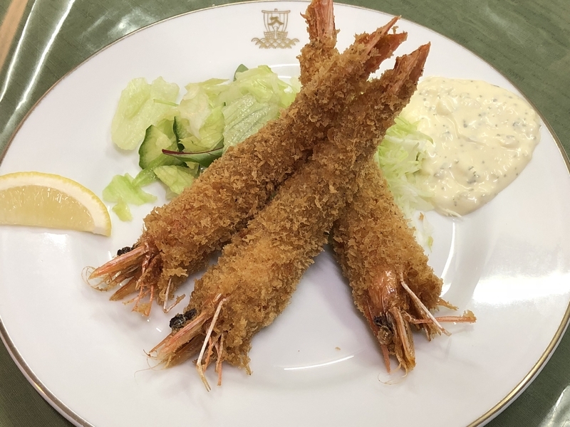 『洋食入舟』(大森)の「ニューカレドニア産天使の海老フライ」は「天使の海老」をぜいたくに使う