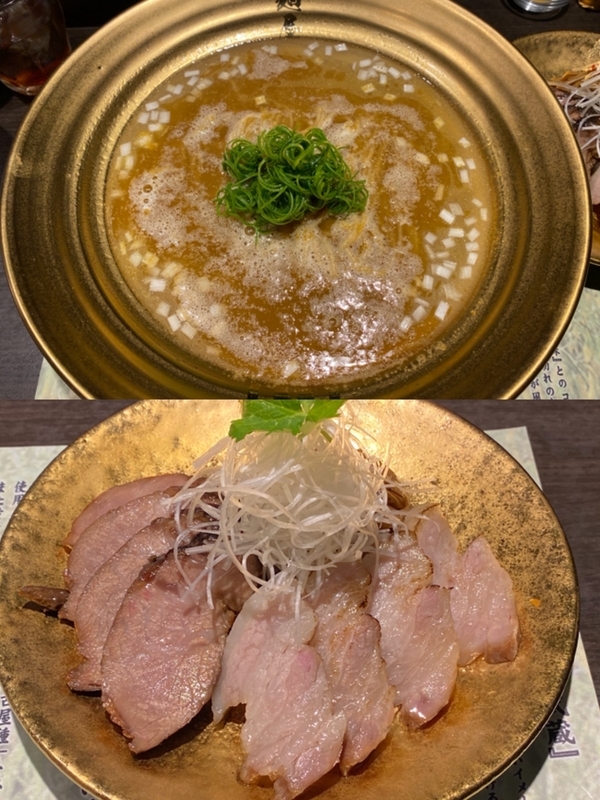 『麺屋武蔵 五輪洞』（田町）の「黄金一味ら〜麺」