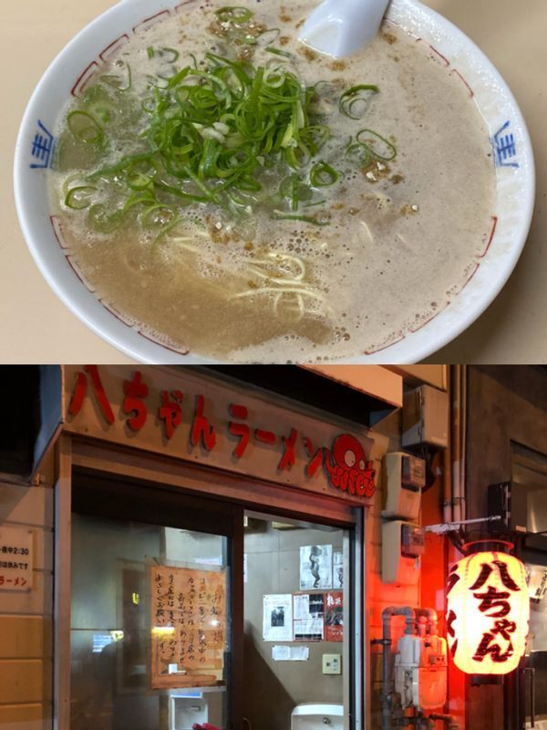 夜が深くなればなるほど行列が出来る人気店『八ちゃんラーメン』。