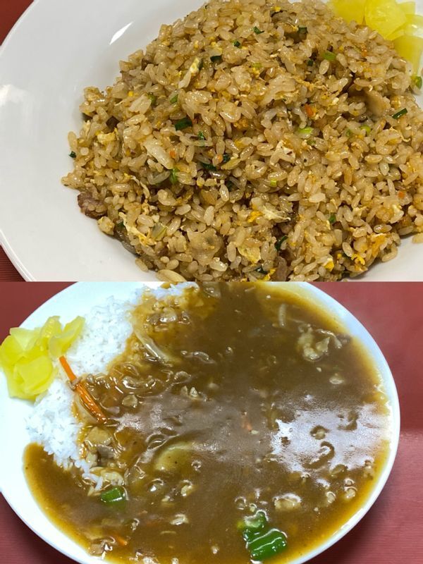 こちらも根強いファンが多い「パラパラ焼めし」と「中華カレー」。