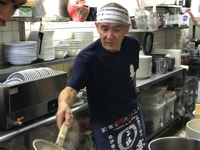創業者の城戸修さんは、長浜ラーメンの名店で修業を重ねて独立した。