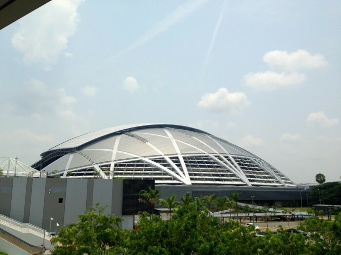 最新型のナショナルスタジアム(55000人収容）