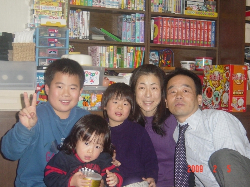 2009年２月５日、家族５人で撮った最後の写真