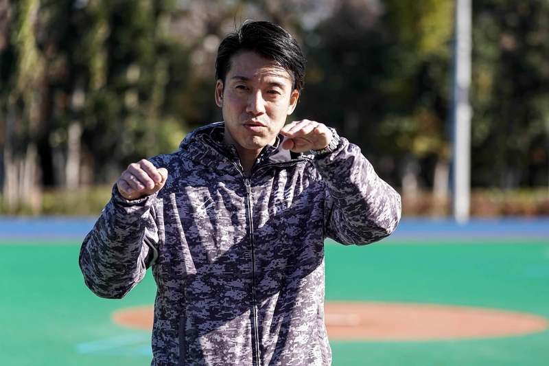 沖野さんはメンサさんの走りを冷静に分析している（写真：吉田直人）