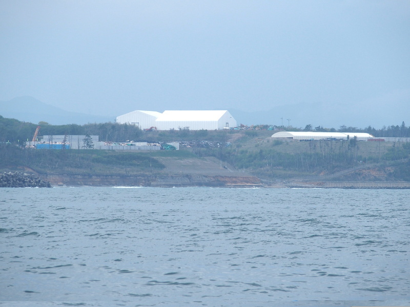 福島第一原発構内北側エリアにある、廃棄物一時保管エリア
