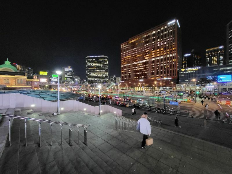 2月3日のソウル駅前の様子　Kim Tae Seok撮影