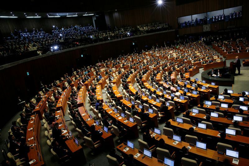 韓国国会の様子