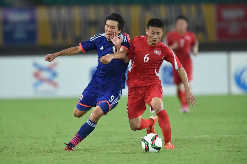2015年東アジアカップ日朝戦での北朝鮮代表選手