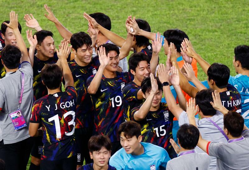 準々決勝で地元中国を下すなどして決勝に勝ち上がった韓国U-24代表